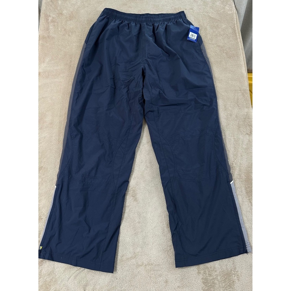 Vintage Y2K Reebok Regular Fit Track Windbreaker Pants Men Size XL Blue Gray New